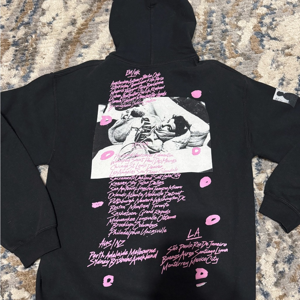 Shawn Mendes Black and Pink Tour Hoodie